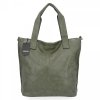Duża Torebka Damska Shopper Bag XXL firmy Hernan HB0363 Zielona